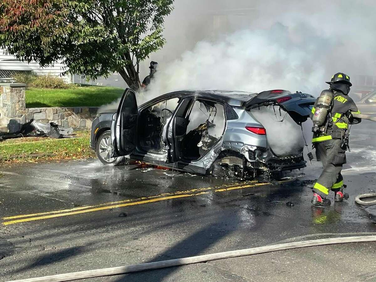 Bridgeport Officials: One Hospitalized After Fiery Crash