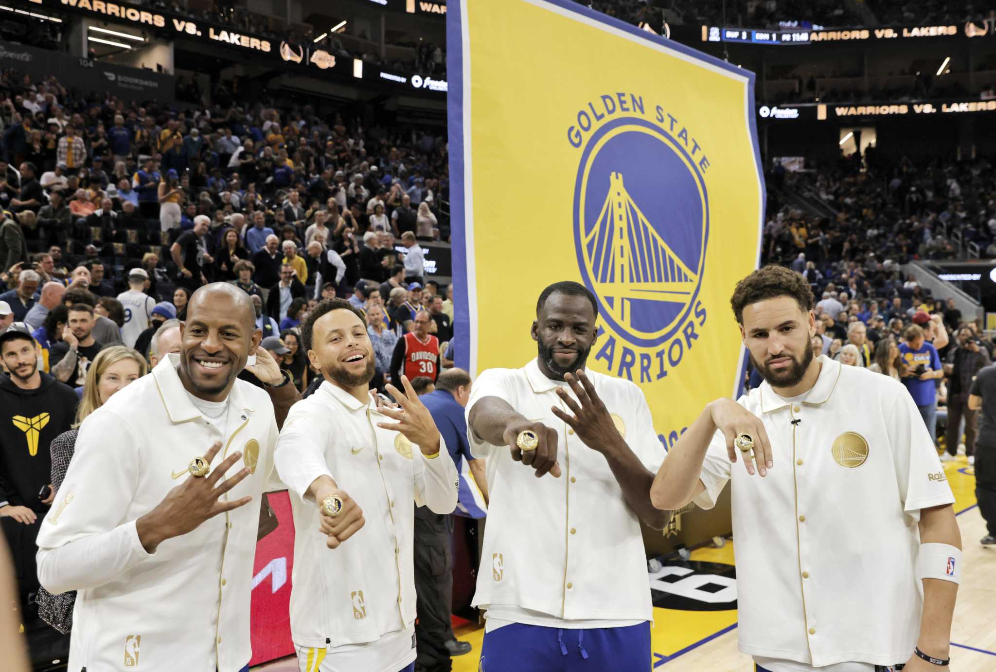 Golden State Warriors Trophy Presentation Ceremony - 2022 NBA Finals 