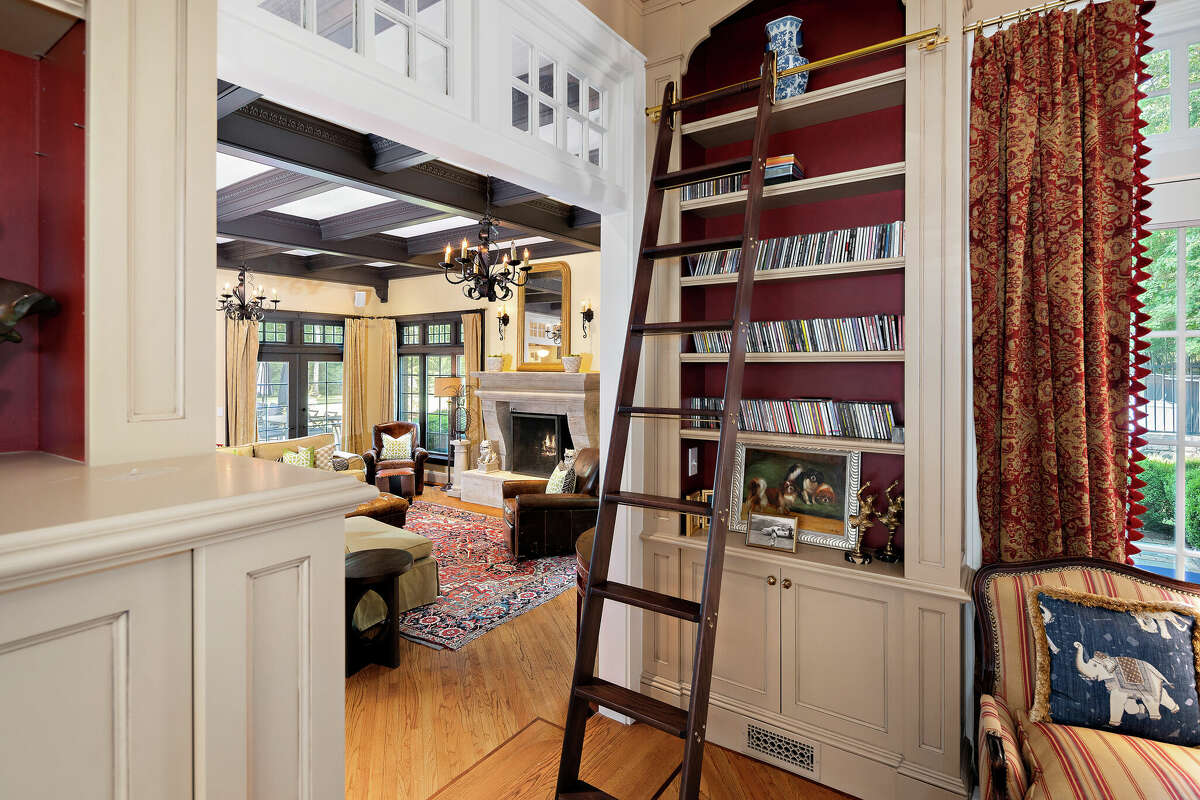 The home on 265 Dans Highway in New Canaan, Conn. was inspired by the design of 20th century architect David Adler.