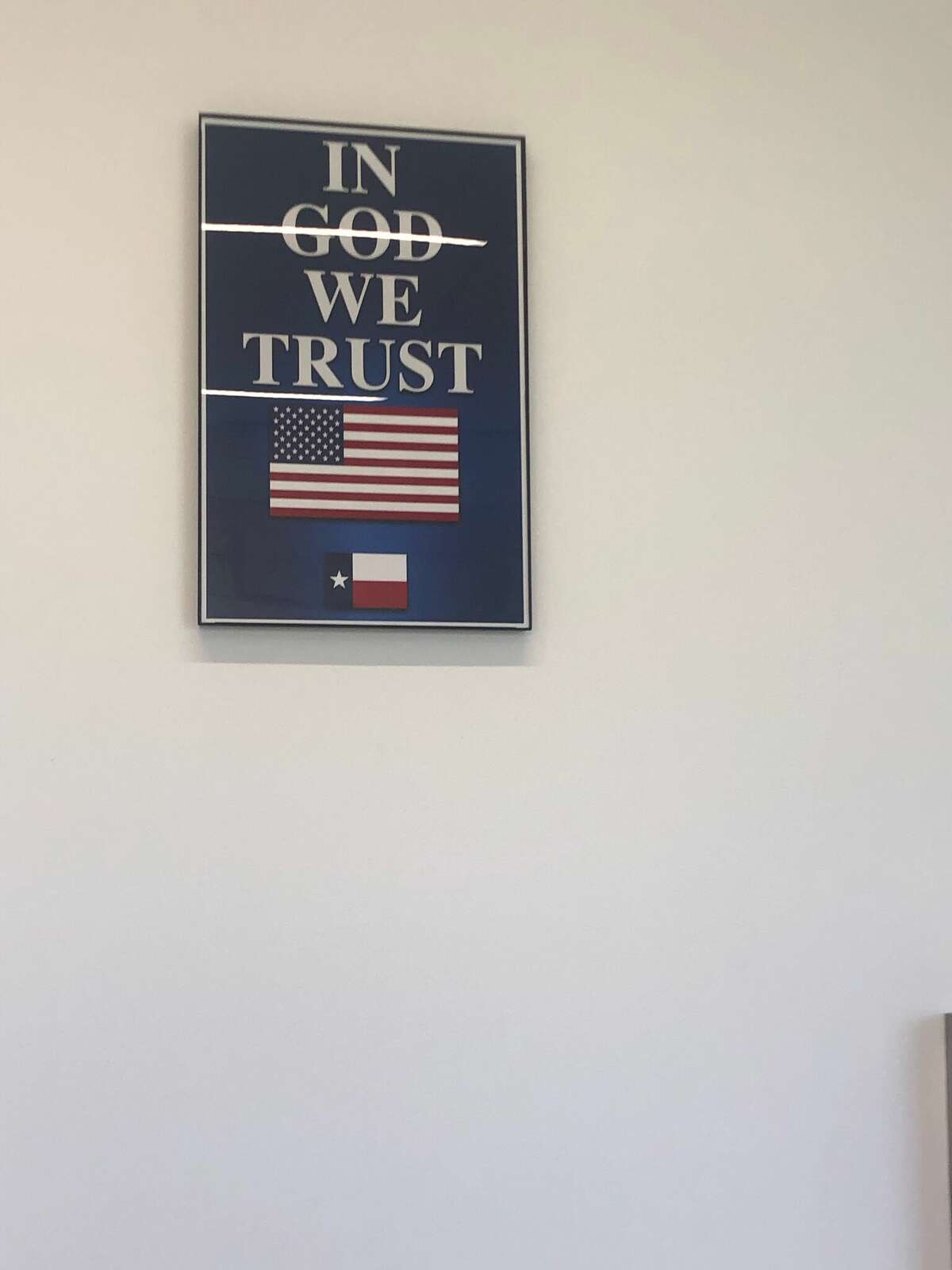 Patriot Mobile, a far-right Texas-based cell phone company on a mission to “bring God back” to public schools, donated 73 “In God We Trust” signs to Katy ISD.