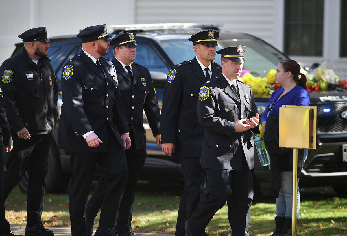 Mourners gather in Terryville for slain Bristol police officer