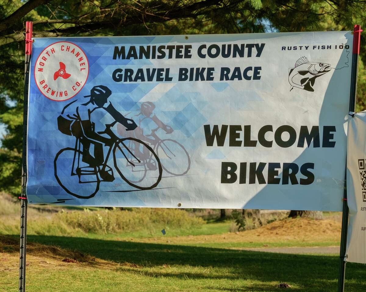 Eighty-five riders took part in the Rusty Fish bicycle race in Manistee County take on Oct. 8.