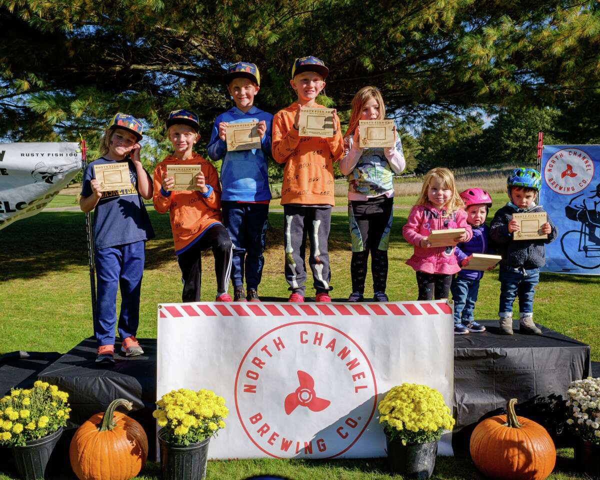The Rusty Fish bicycle race, held on Oct. 8 in Manistee County, included a children’s ride named the “Rusty Fish Fry.”