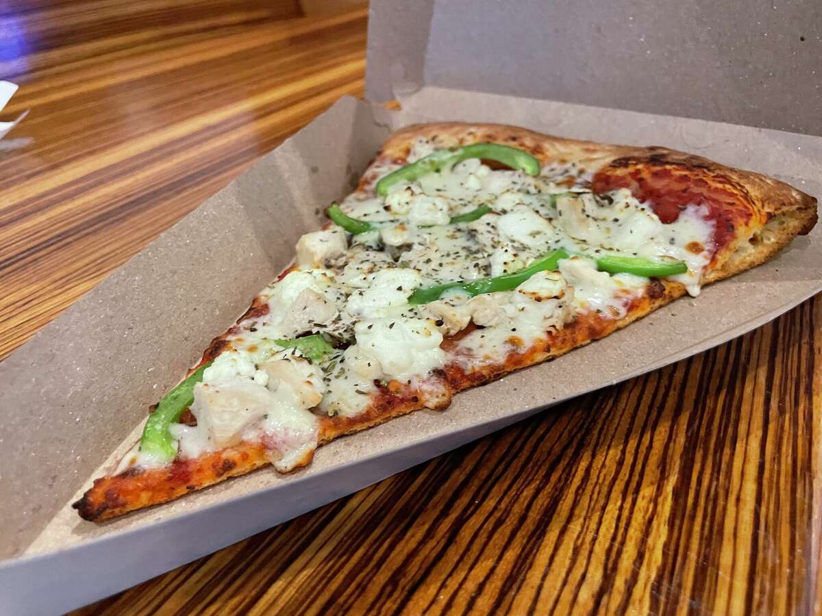 Pinks Pizza allows customization of slices.