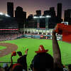 Roof closed at Minute Maid Park for Game One of World Series