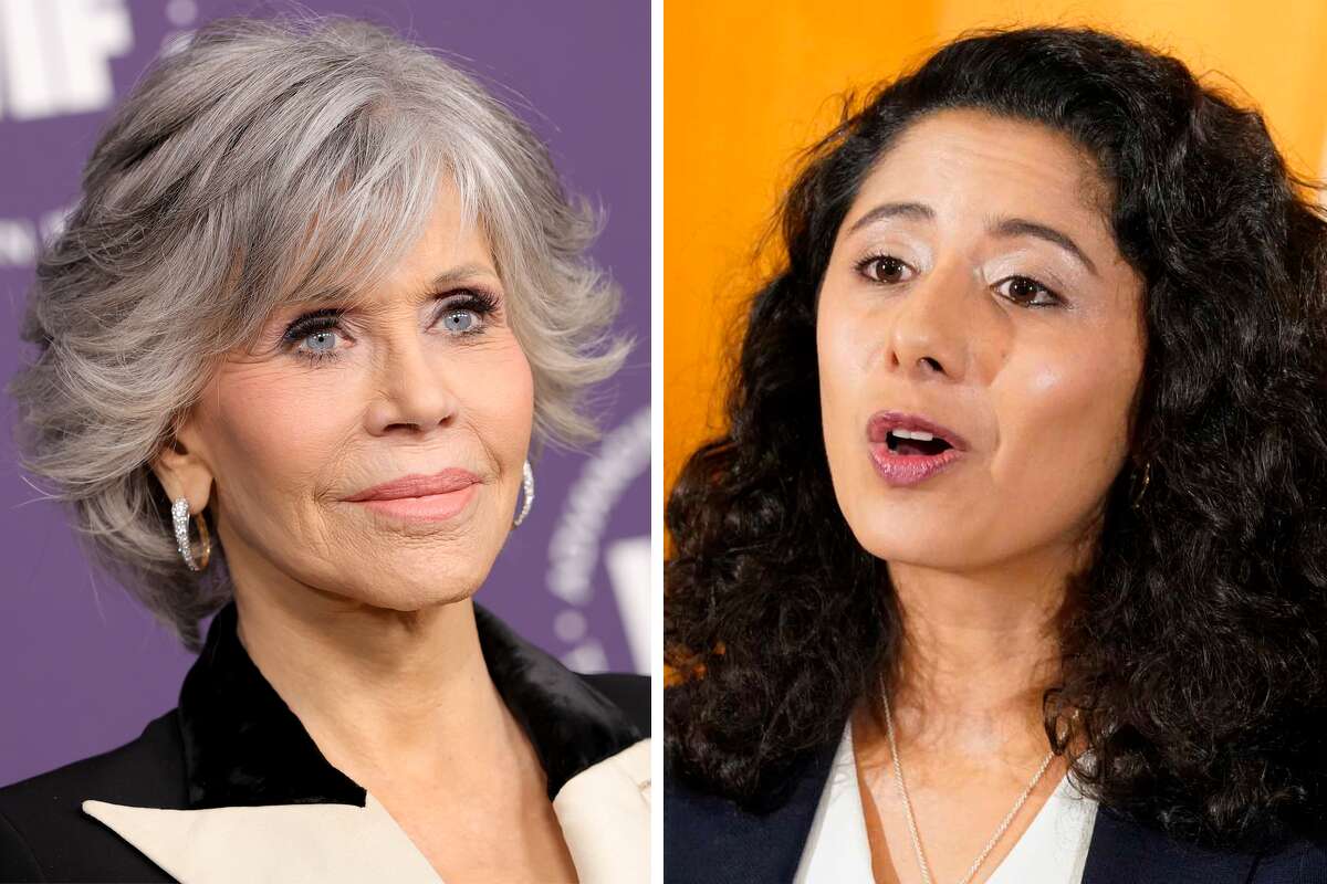 Story photo for Jane Fonda will block walk with Lina Hidalgo on Saturday