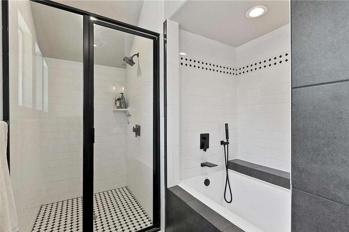 This walk-in shower seems quite spacious. 