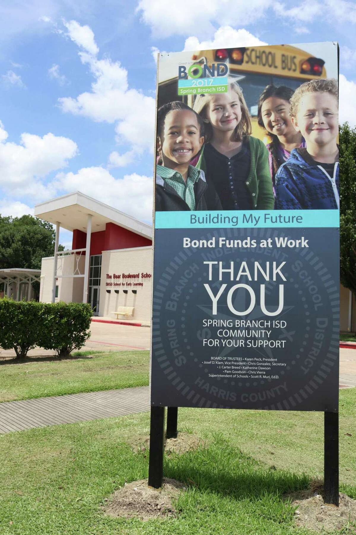 Chiller replacements and new courtyard lighting installed at The Bear Blvd. School were some of the first improvements funded by the Spring Branch ISD 2017 bond. The $898.4 million bond program includes the rebuilding of one middle and nine elementary schools and other projects through the 2027-28 school year.