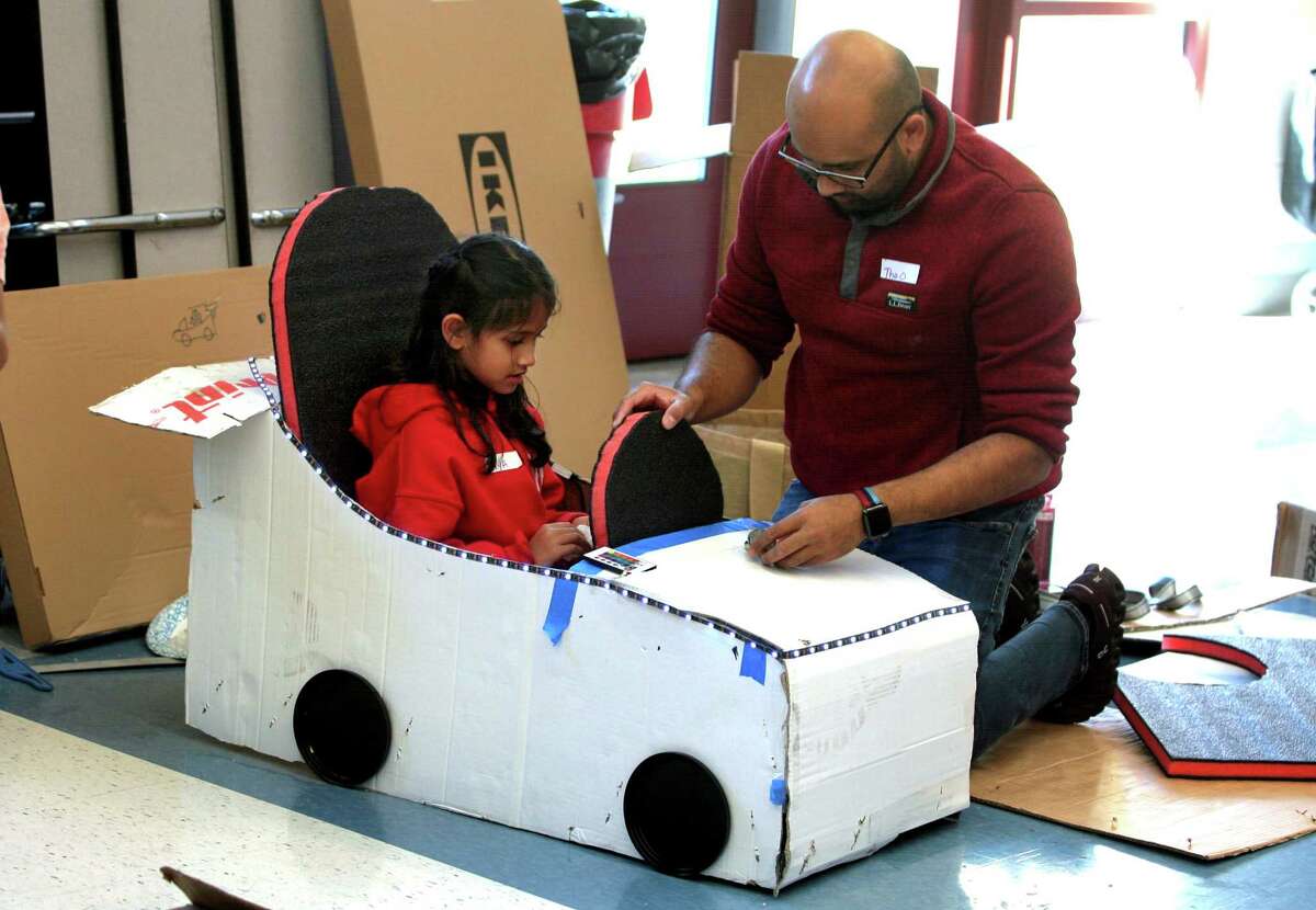 Photos Westover students create cardboard gocarts and more