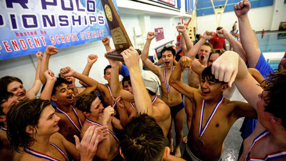 Story photo for State-bound: Brazoswood won both water polo regional championships.