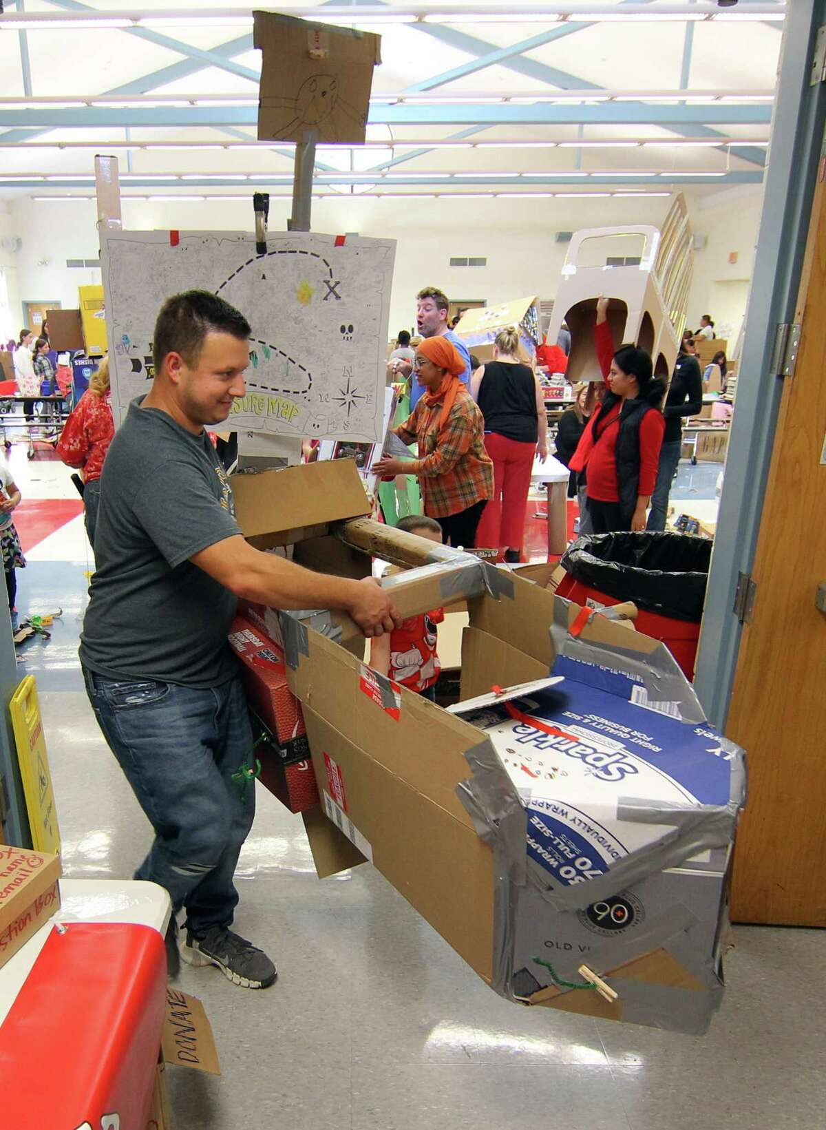 Photos Westover students create cardboard gocarts and more