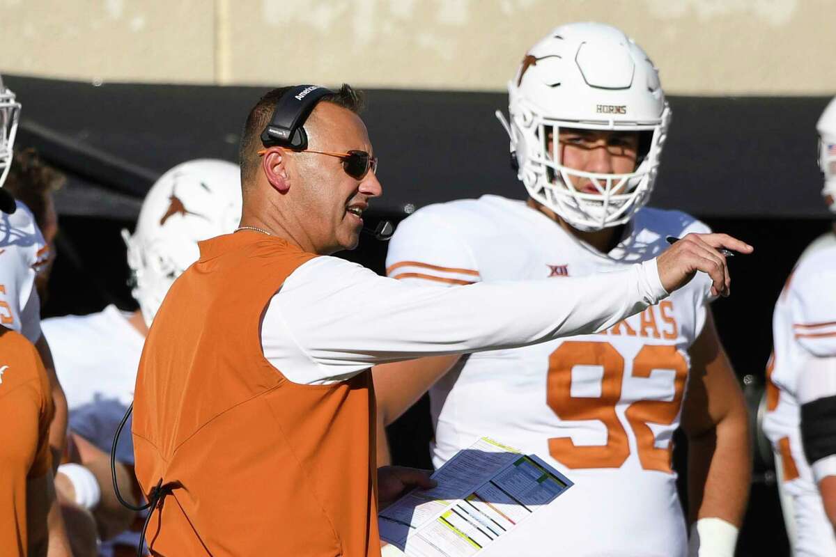 Texas coach Steve Sarkisian's team has dropped out of the AP top 25 poll for the second time this season after Saturday's loss at Oklahoma State.
