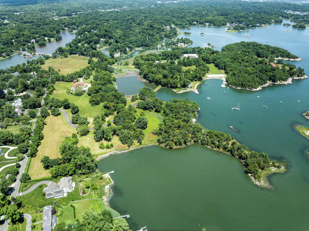 The more than 51-acre property on Long Neck Point Road in Darien, Conn. is for sale for $85 million.