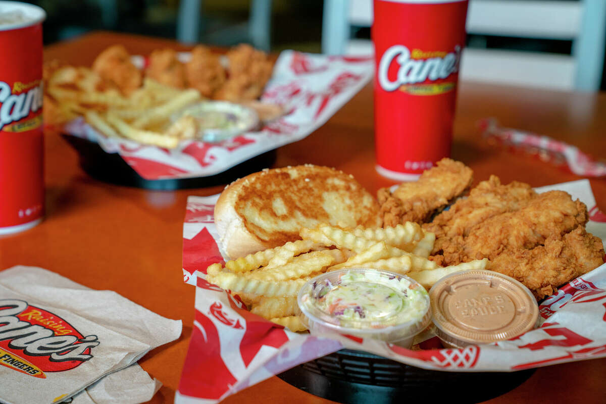 Crispy chicken fingers are the highlight at Raising Cane's.