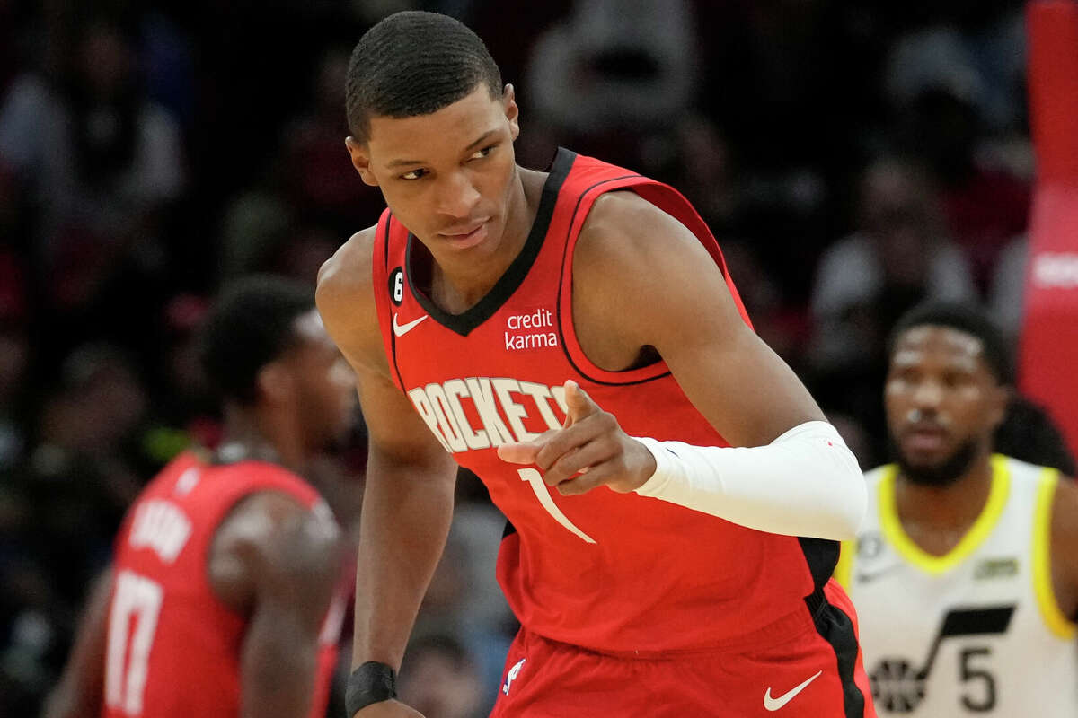 Story photo for Rockets 114, Jazz 108: How Houston picked up its first win.