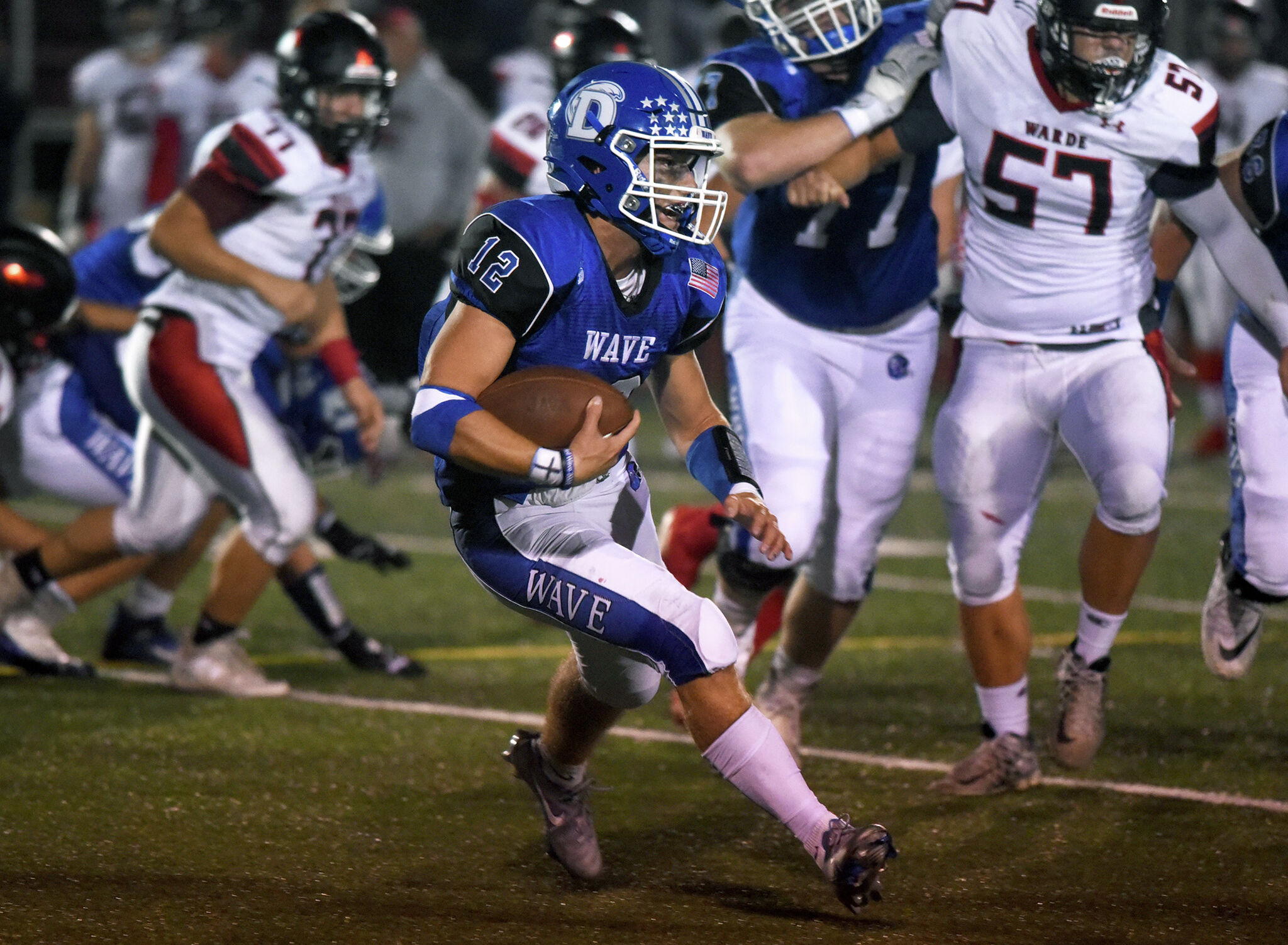 Darien football bumps Ludlowe behind four TDs from Jake Wilson