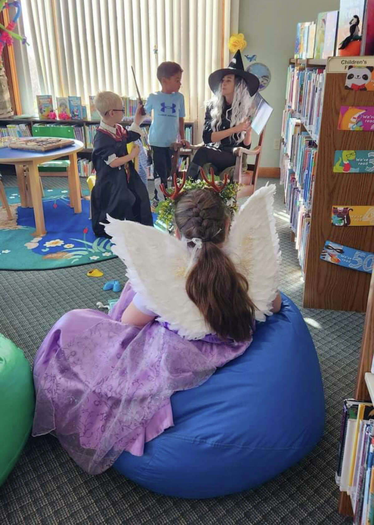 Kids enjoyed the Spooktakular Story Hour at Luther Area Public Library.