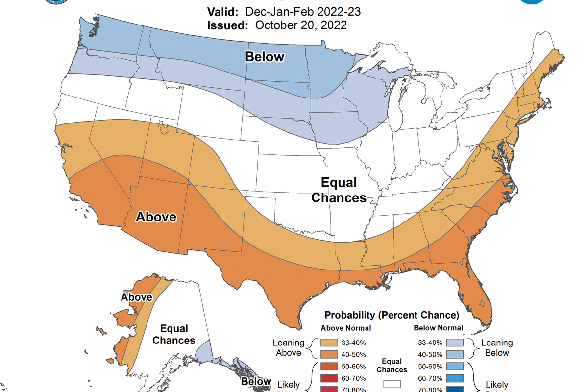 2022 Illinois winter forecast NOAA releases weather predictions