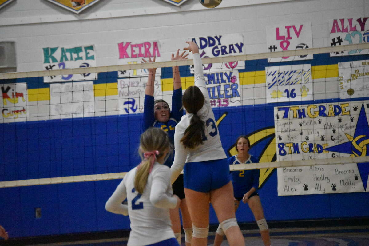 Evart volleyball loses to Beal City volleyball on October 25