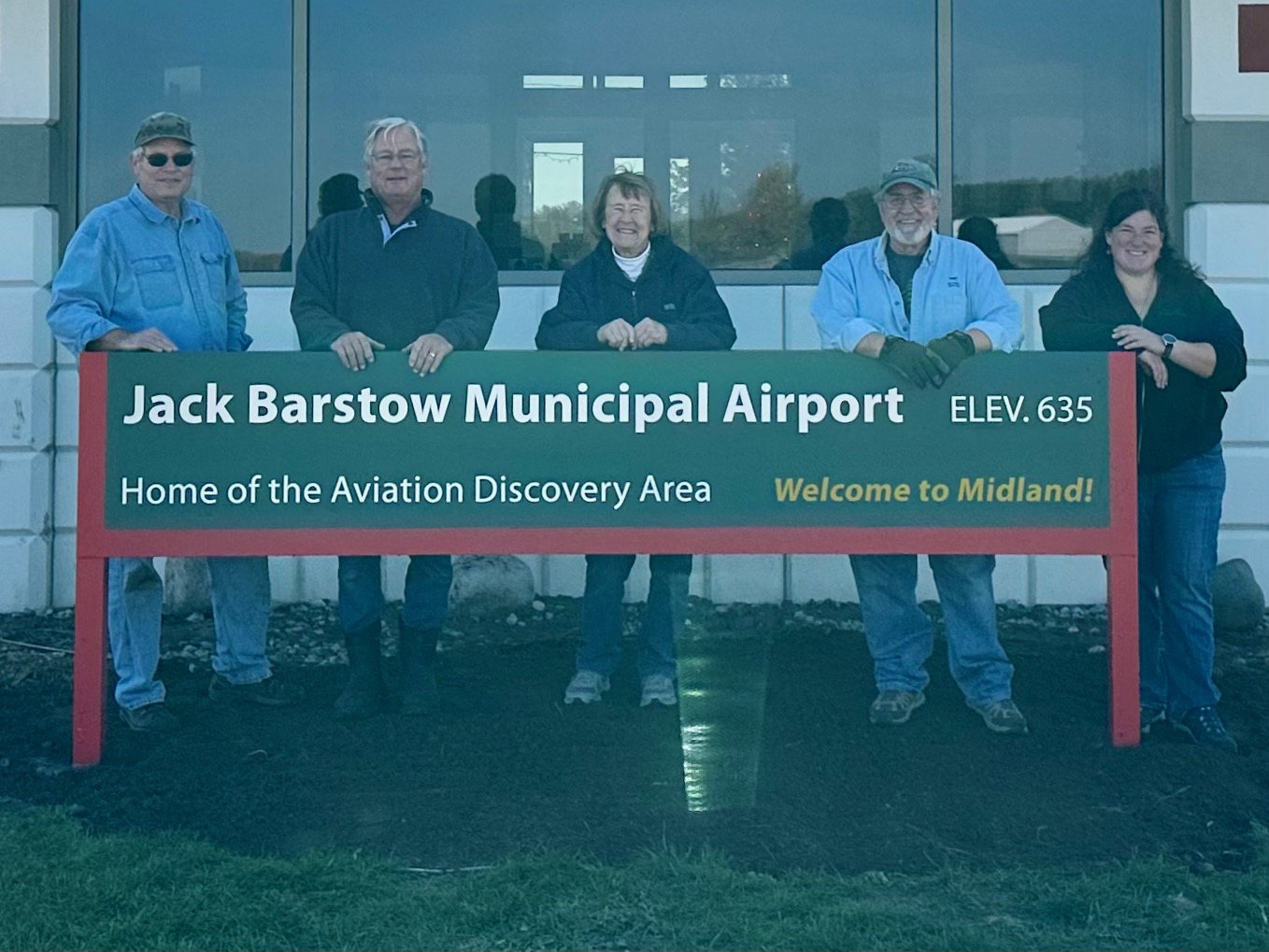 A ramp sign was installed at Barstow Airport in Midland on Oct. 22