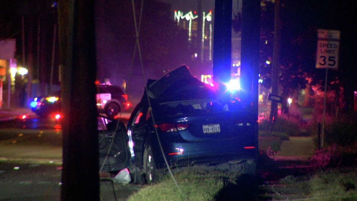 A suspected drunken driver crashed into a utility pole early Wednesday on the West Side, killing his 26-year-old male passenger, according to San Antonio police.