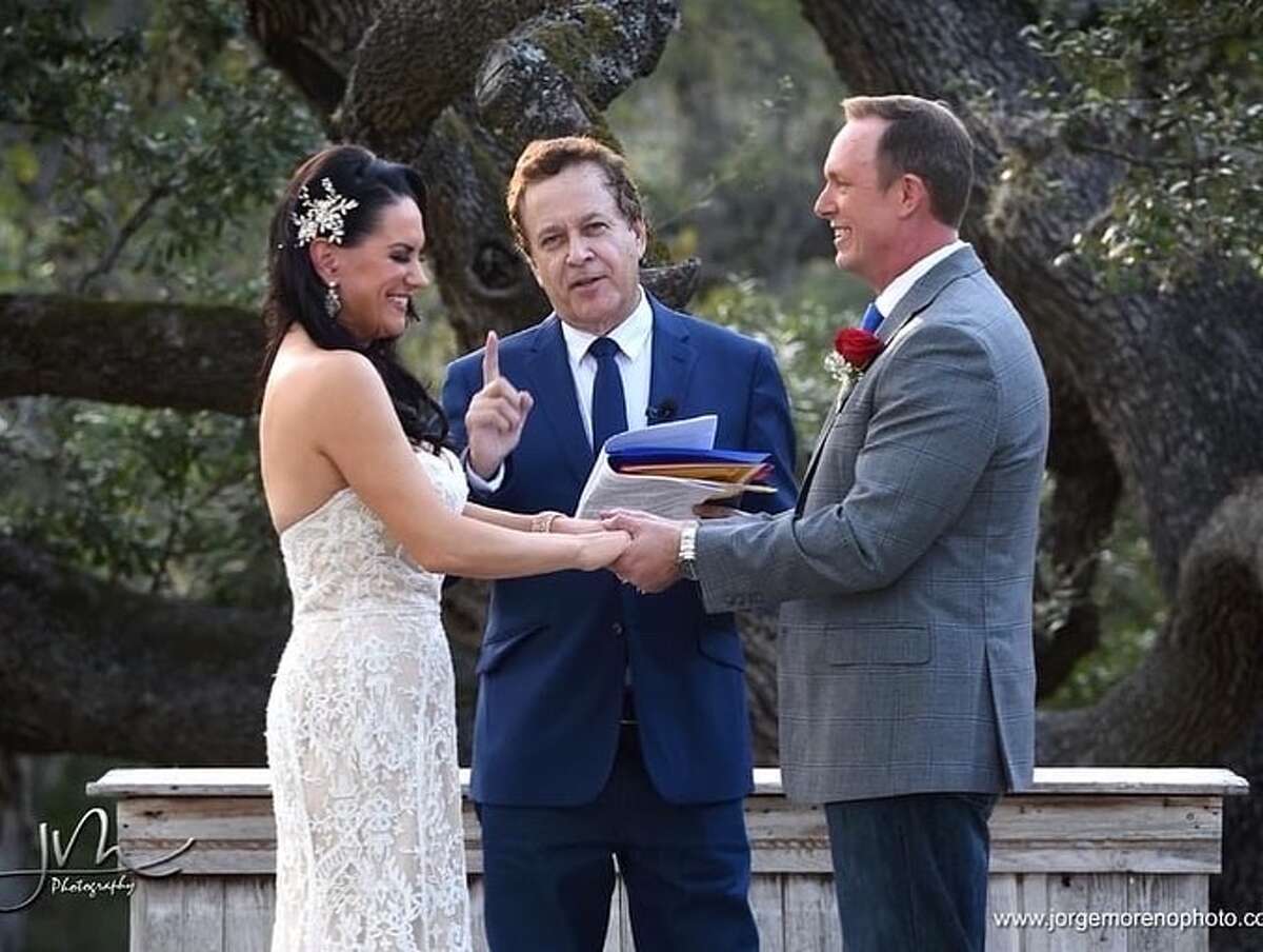 News 4 Chief Meteorologist Chris Suchan marries his wife Amber in an intimate Hill Country wedding.