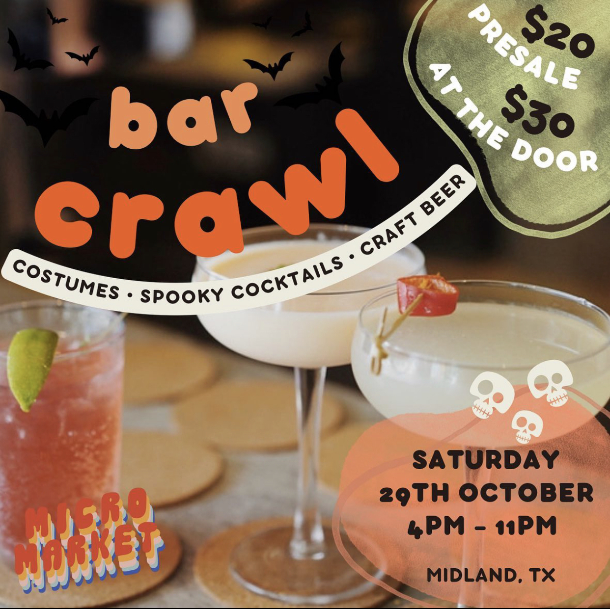 Fast Facts: Micro Market Halloween Beer Crawl in Midland