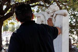 S.A. professor cleans city's oldest headstones