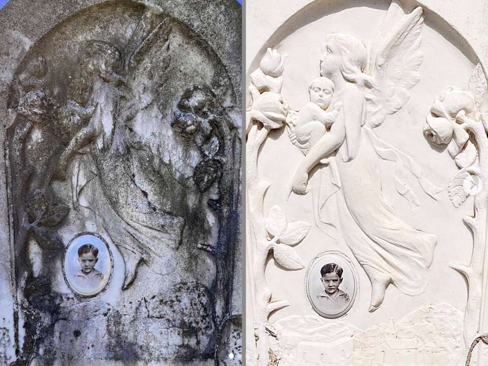 San Antonio professor cleans city's oldest headstones