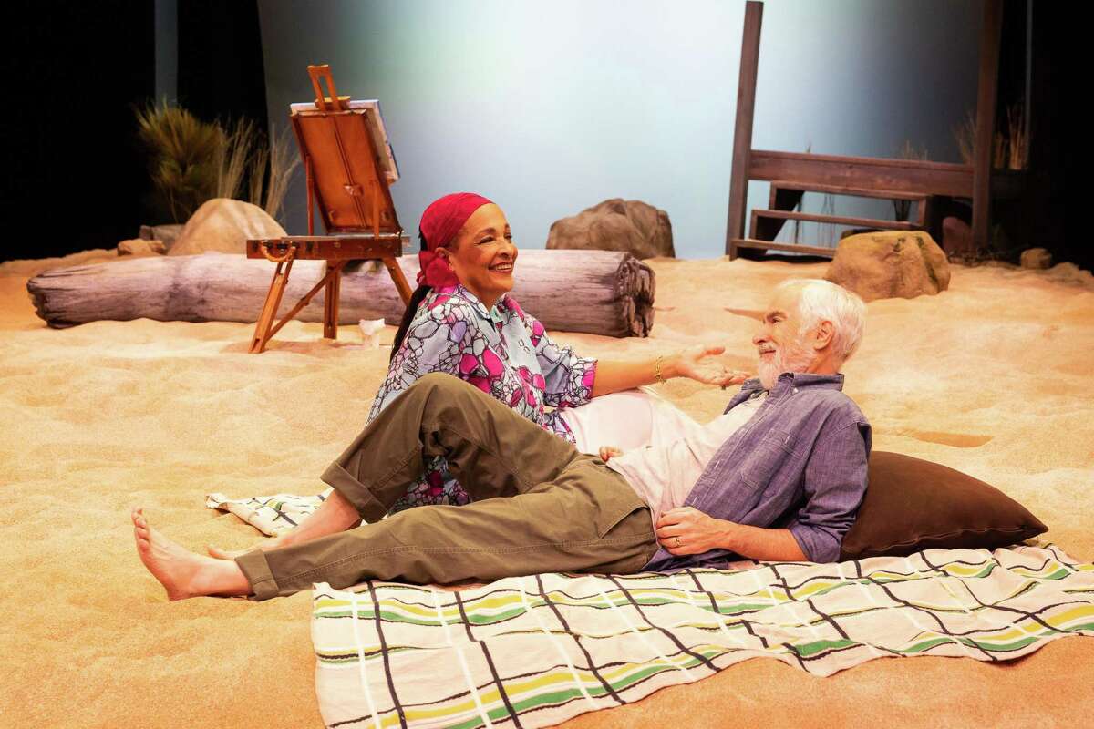 Philip Goodwin as Charlie and Franchelle Stewart Dorn as Nancy in Alley Theatre’s production of Edward Albee’s 'Seascape'