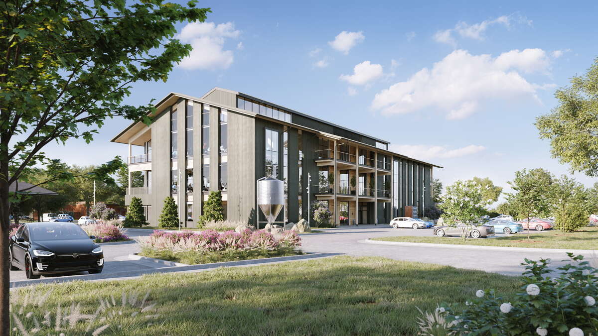 The proposed office building in Bridgeland could be one of the first, if not the first, mass timber office buildings built in the Houston area. 
