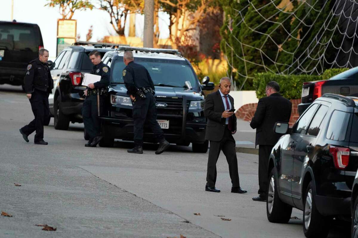 Police investigators work outside the home of Paul Pelosi, the husband of House Speaker Nancy Pelosi, in San Francisco, Friday, Oct. 28, 2022. Paul Pelosi, was attacked and severely beaten by an assailant with a hammer who broke into their San Francisco home early Friday, according to people familiar with the investigation.