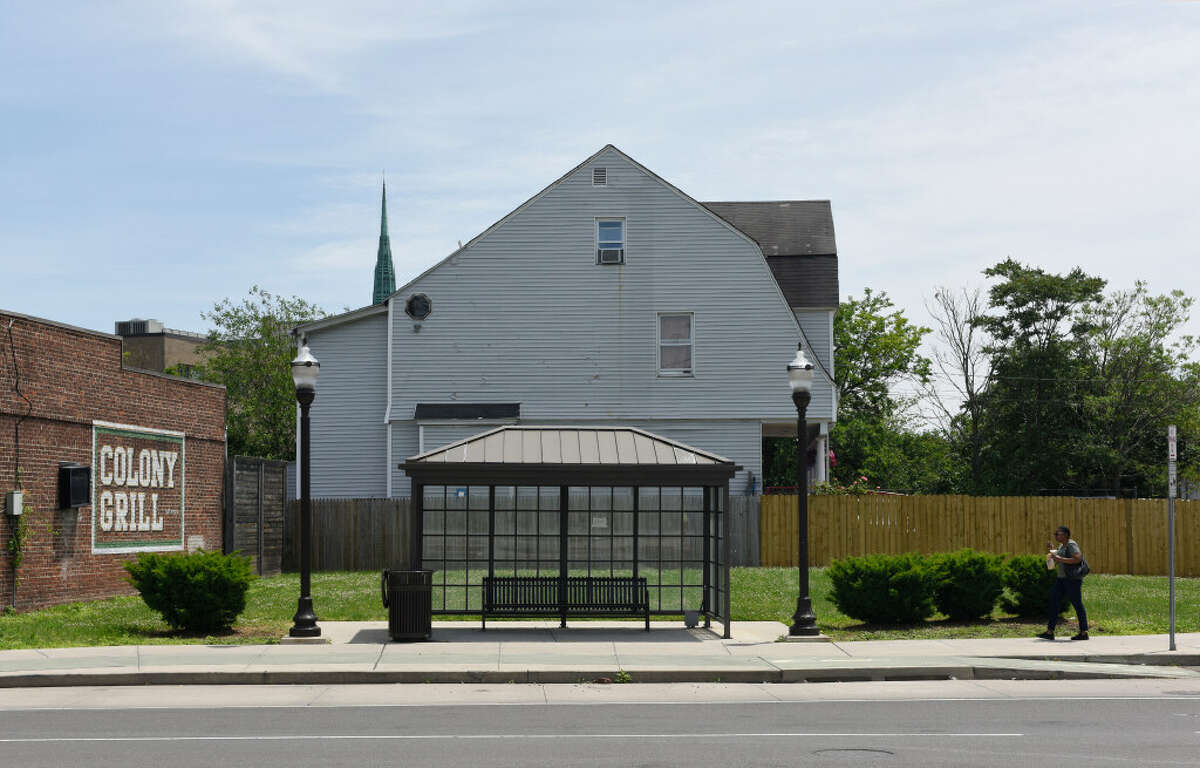 The lot located at 402 Elm St. in Stamford, Conn., photographed on Tuesday, June 14, 2022.