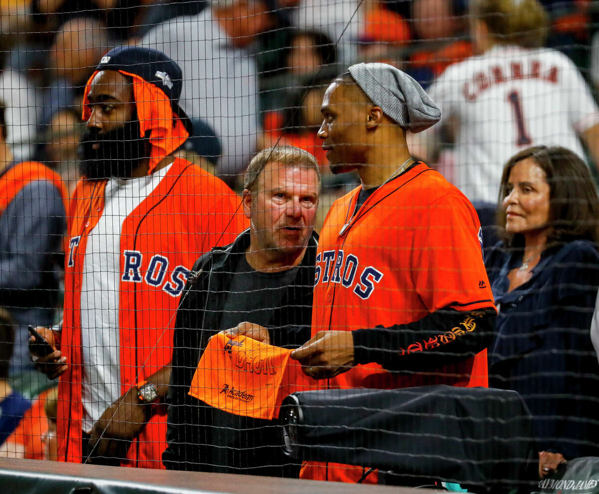 Astros present Bad Bunny with jersey after Minute Maid Park show