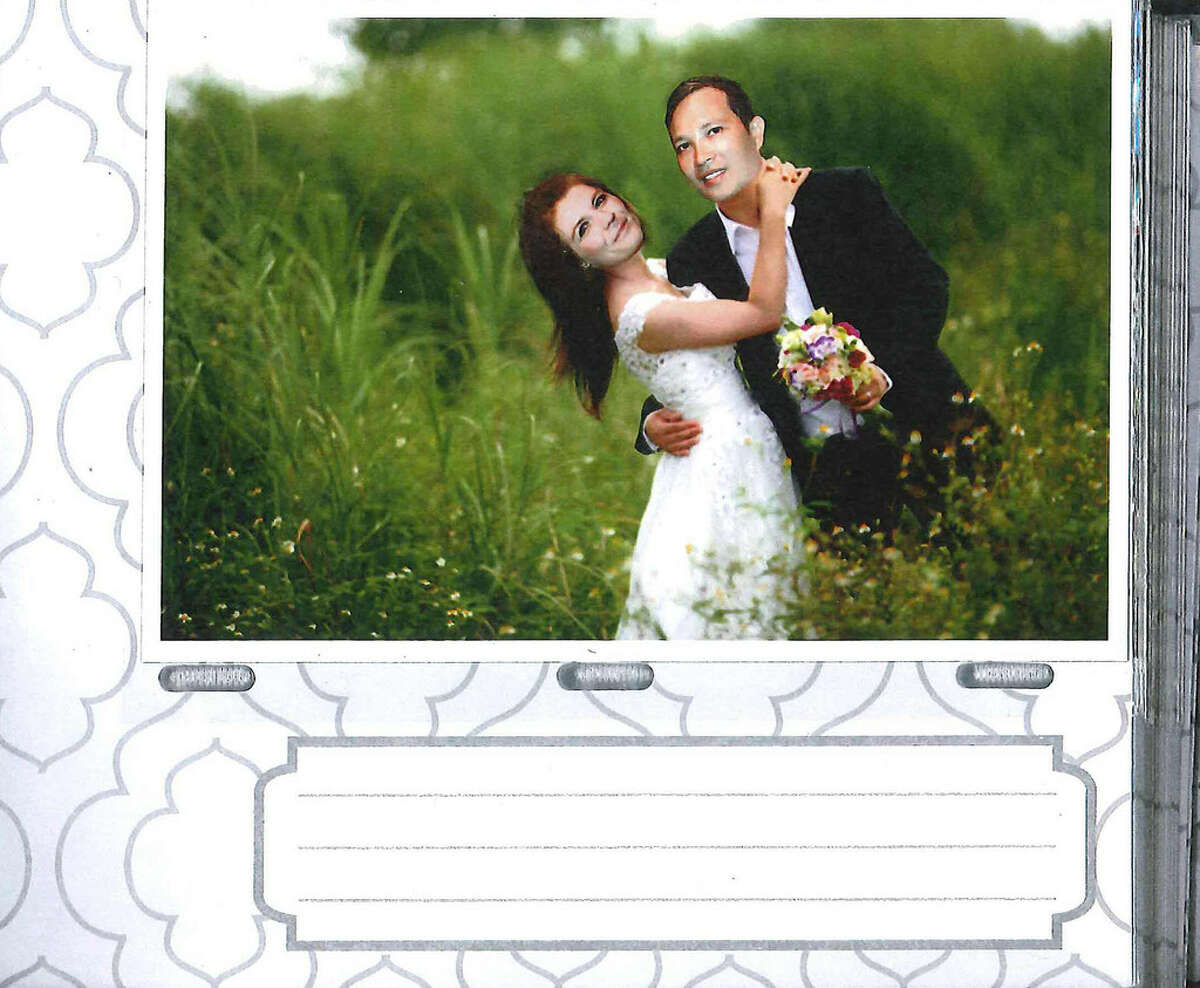 Photo from a wedding album of Nam Phuon Hoang and Brandy Lynn Esley. Photo albums were submitted as evidence by federal prosecutors.