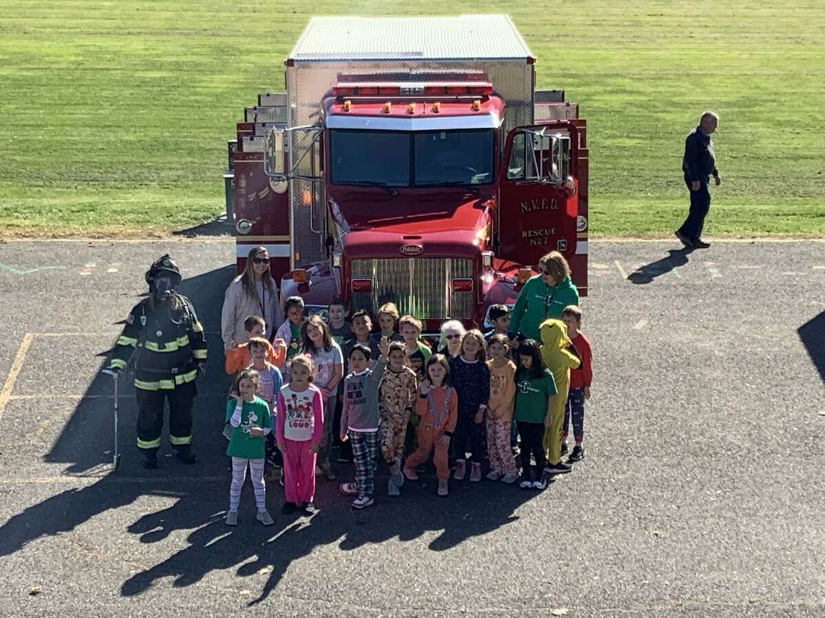 Northville Volunteer Fire Department hosted an event on Oct. 21 for Northville Elementary School students with fire trucks, an ambulance, a plow truck, a tractor, a bucket truck, and more.