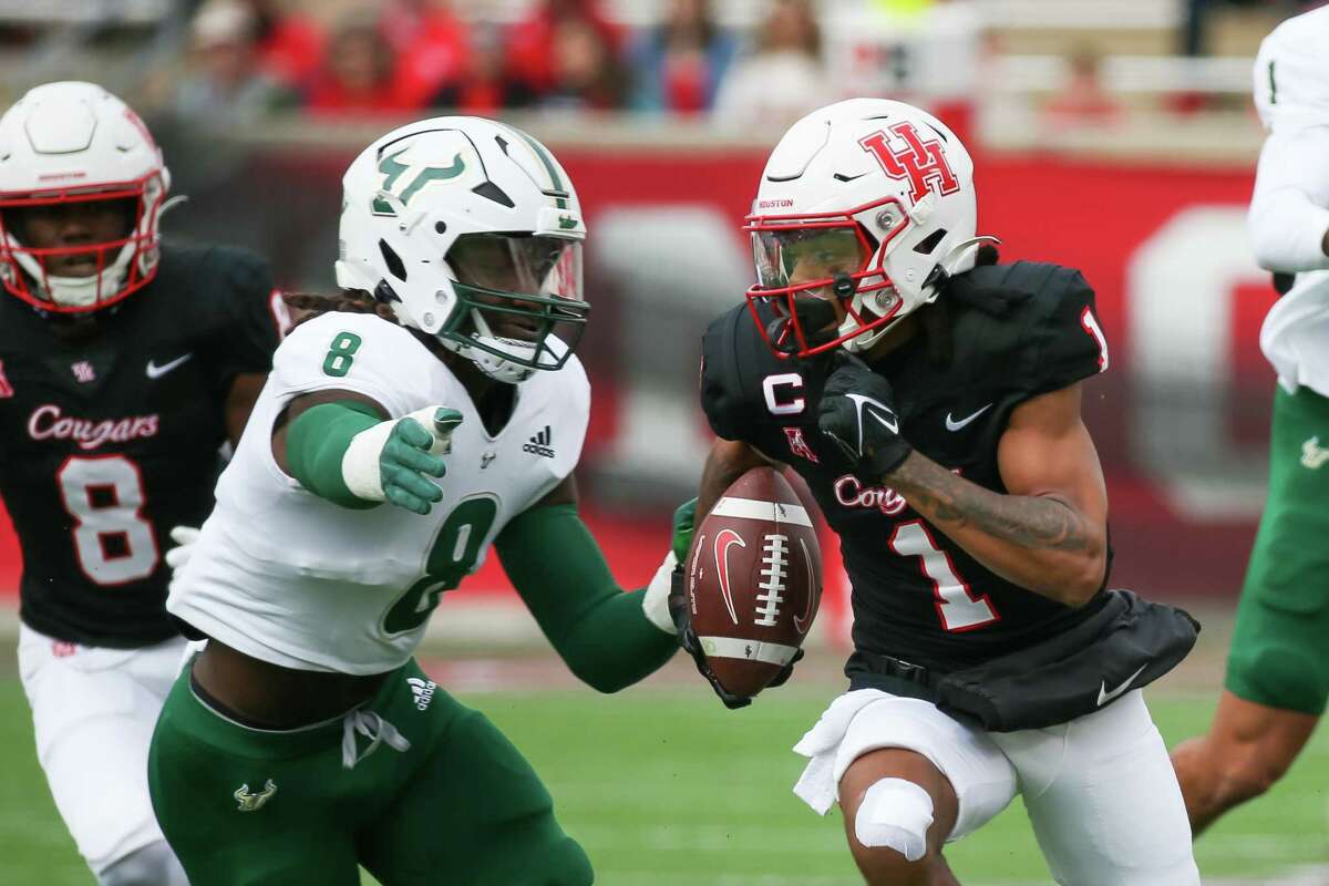 UH receiver Nathaniel "Tank" Dell has been on a tear since conference play started for the Cougars.