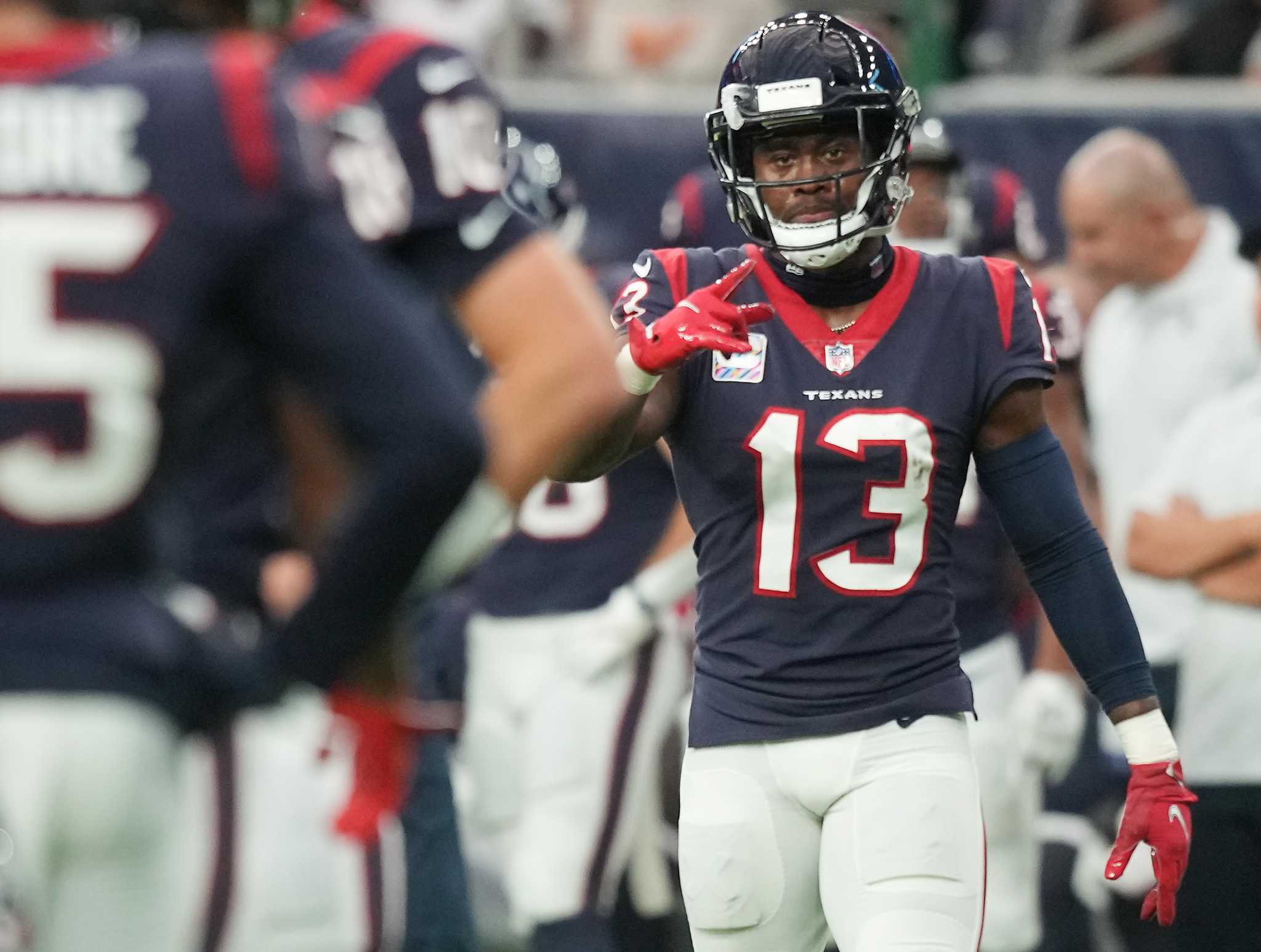 Brandin Cooks of the New Orleans Saints attempts to make a catch