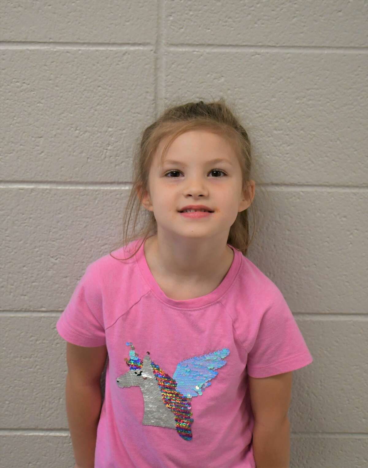 Finnley Toner, kindergarten, daughter of Miranda and Todd Toner.