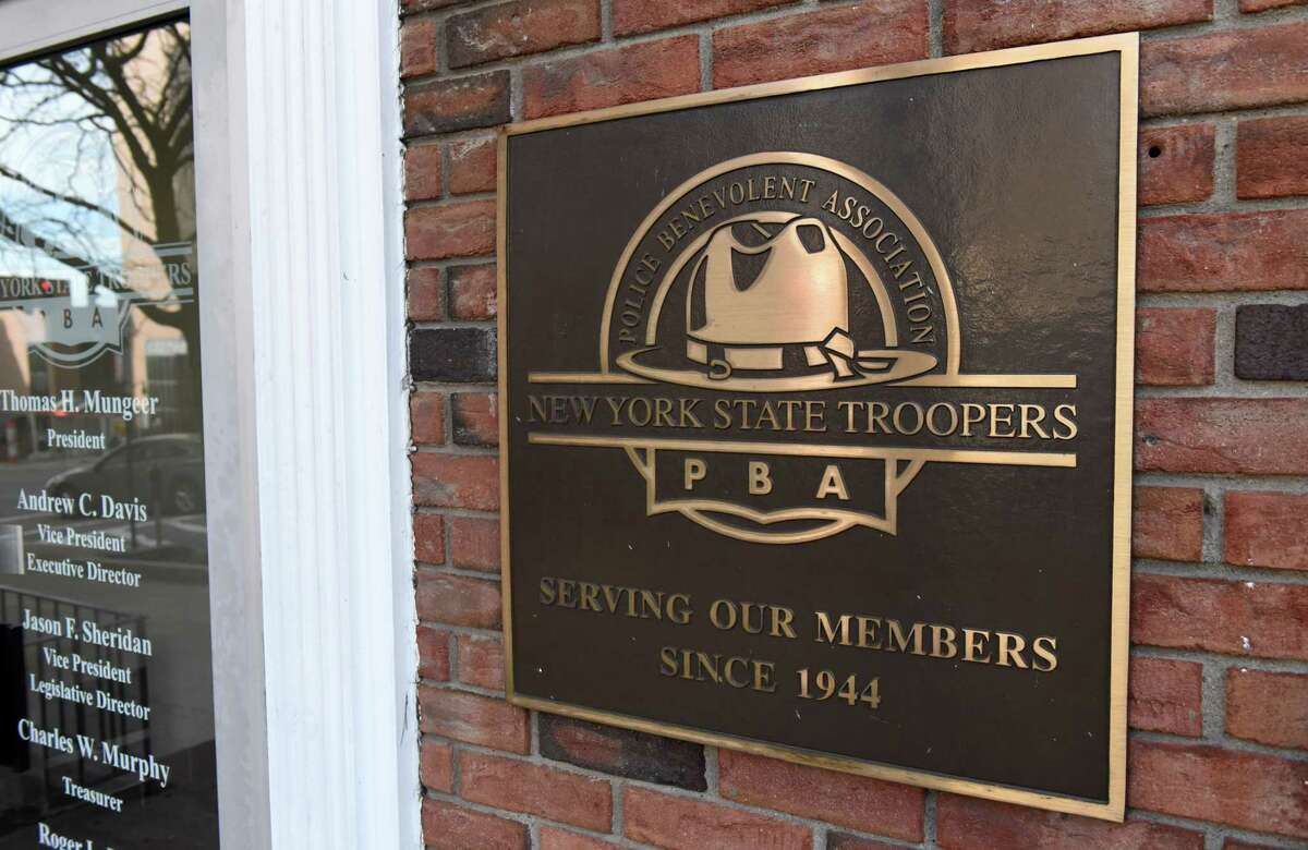 The offices of the New York State Troopers PBA in Albany were raided by a State Police Special Investigations Unit in January.