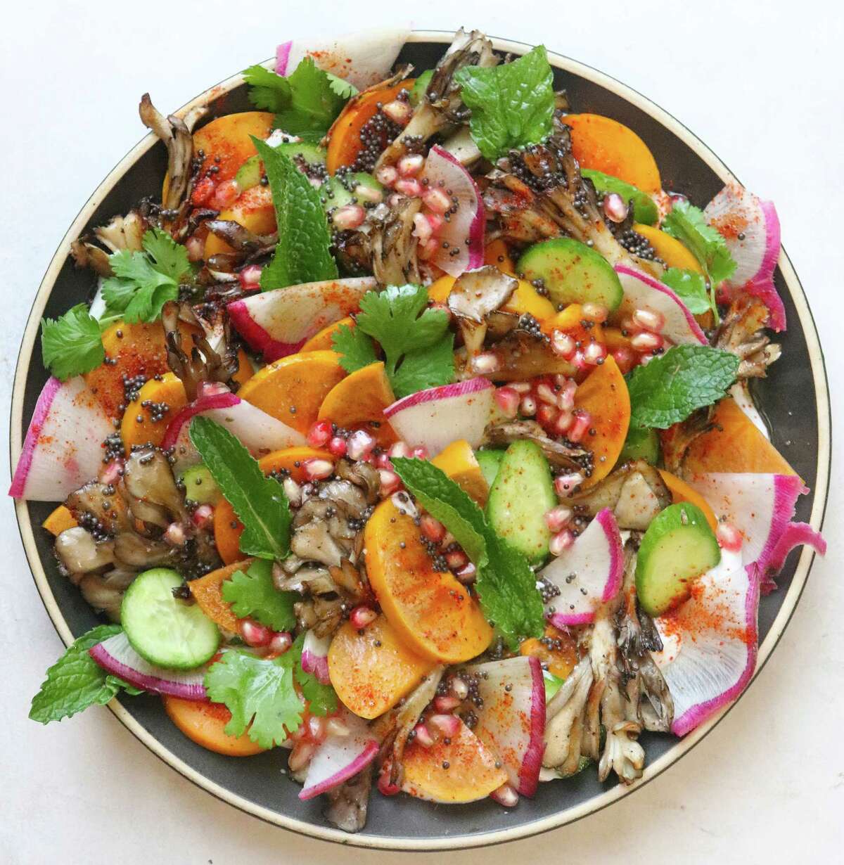 Persimmon salad from chef Anita Jaisinghani