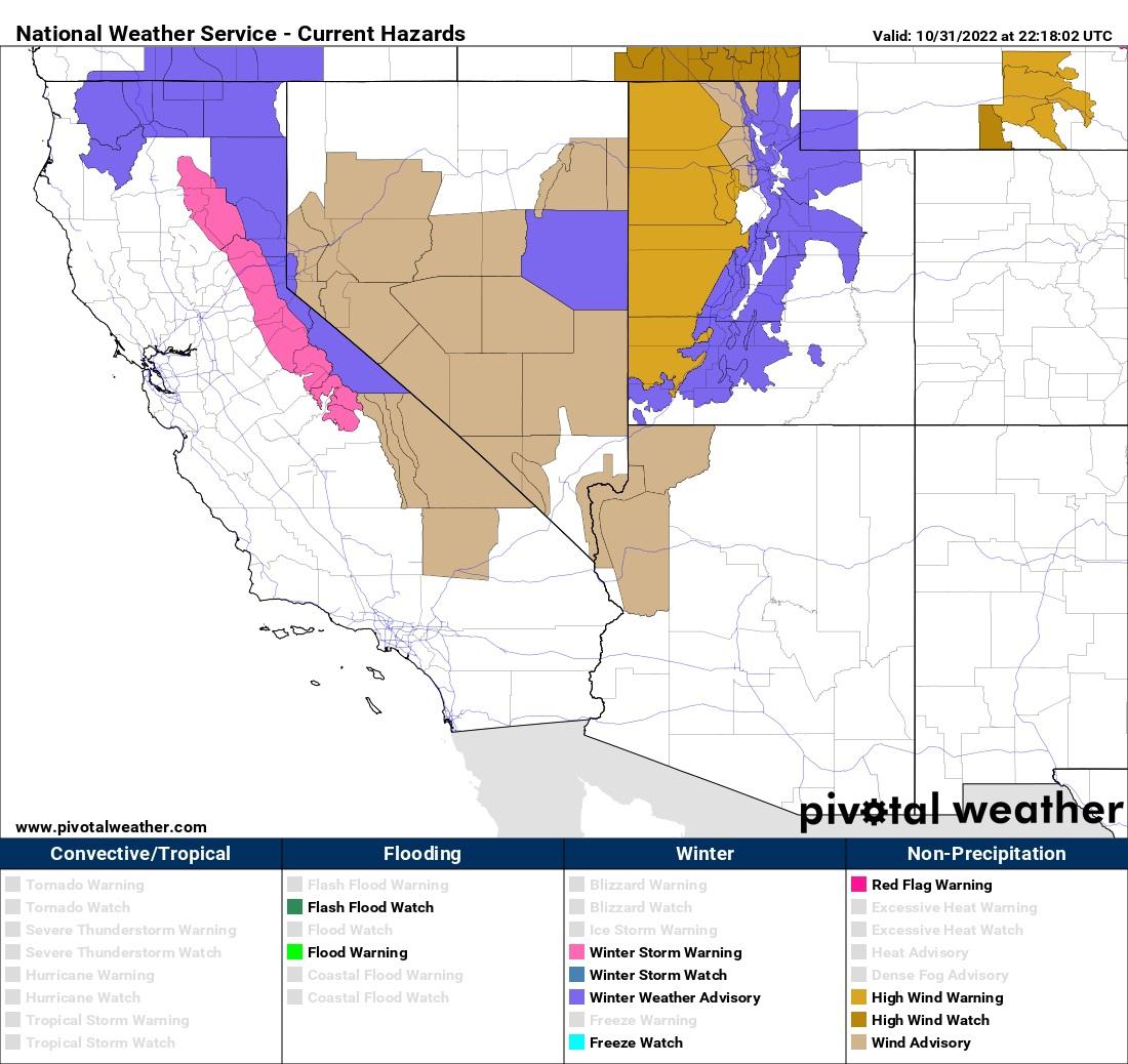 Bay Area weather forecast: Cold and rain in store. Snow in Tahoe