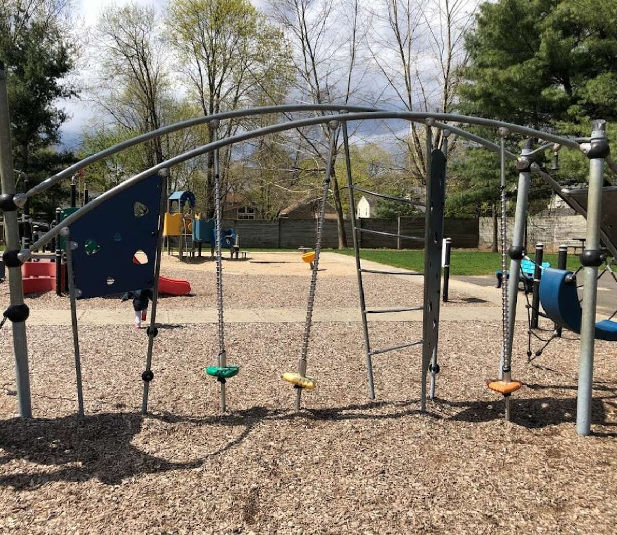 This is the part of the playscape at Doolittle Park in Wallingford that police say was set on fire over the weekend. 