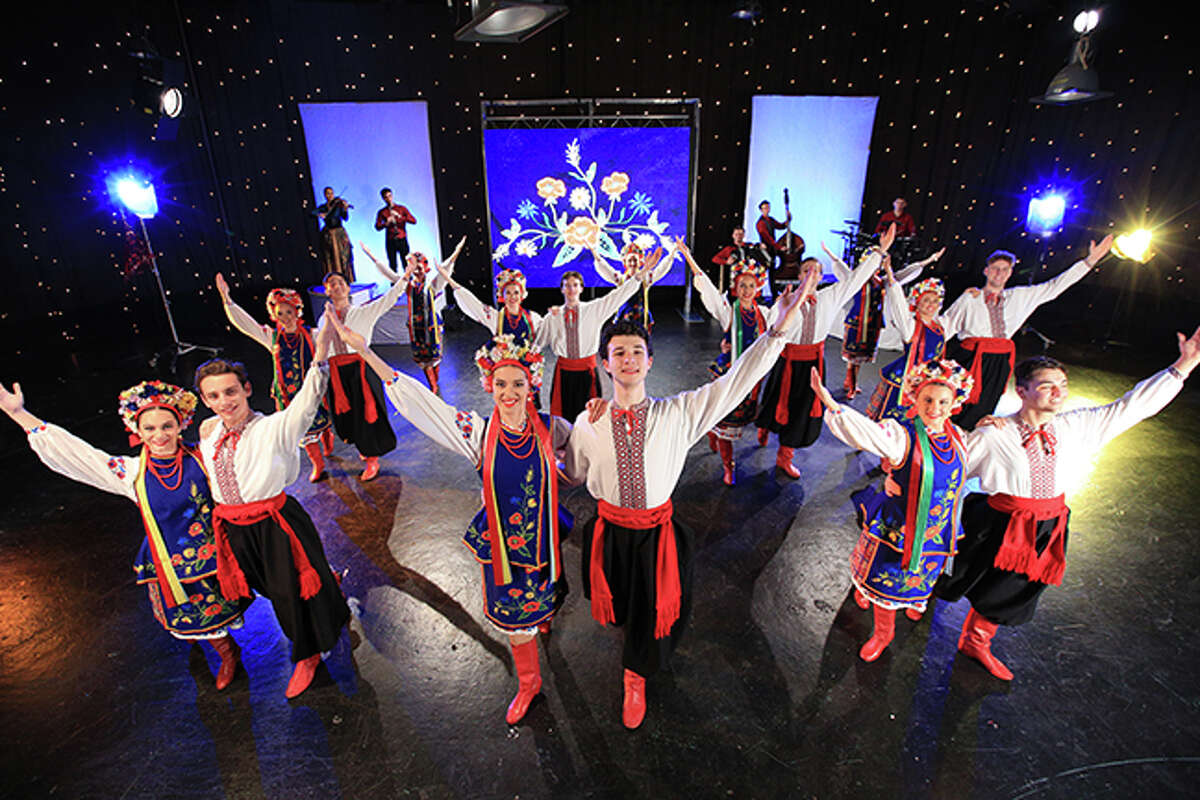 The Tamburitzans perform a Ukrainian Hopak (folk dance) as a finale during a recent show. The Tamburitzans will be at Edwardsville High School on Nov. 19.