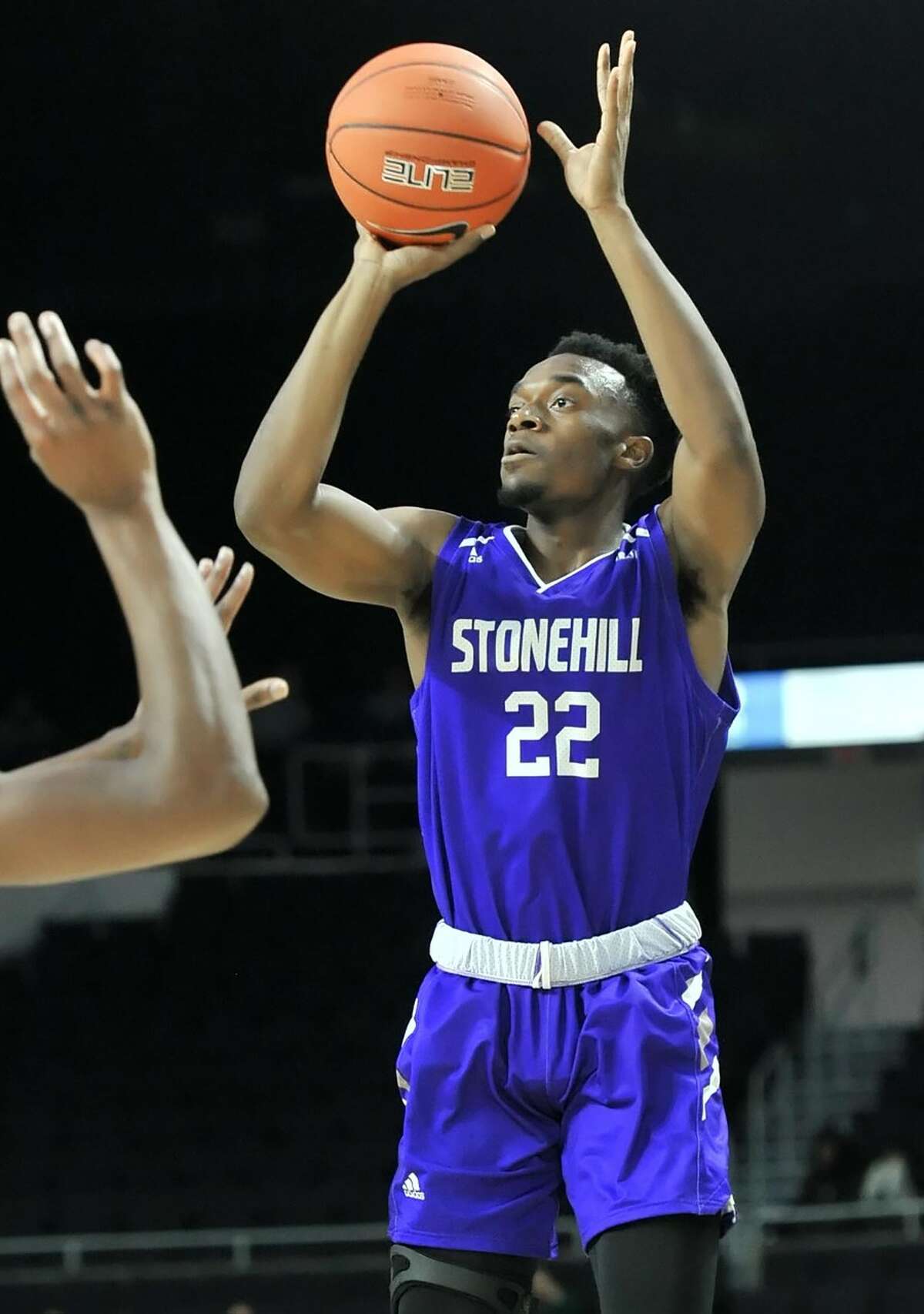 Waterbury's Shamir Johnson should see playing time for Stonehill College on Monday night when the SkyHawks begin their season against UConn in Hartford.
