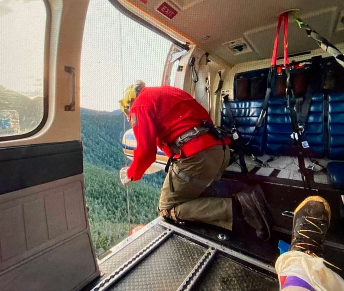 State forest rangers, and helicopter pilots from the State Police rescued two seriously injured hikers from the Adirondack High Peaks over the weekend. Both hikers had slipped on ice.