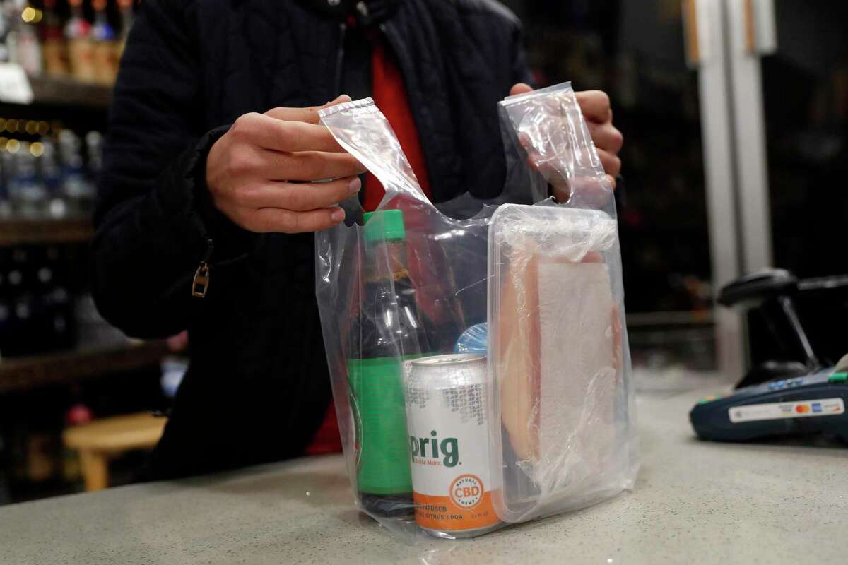 Under California law, plastic bags supplied to grocery stores must be recyclable.