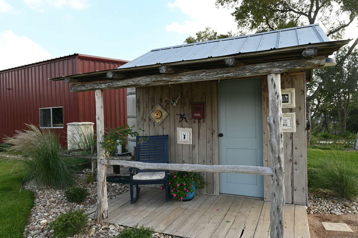 Tyler O'Brien kept the original well house during a recent renovation of his Fredericksburg home