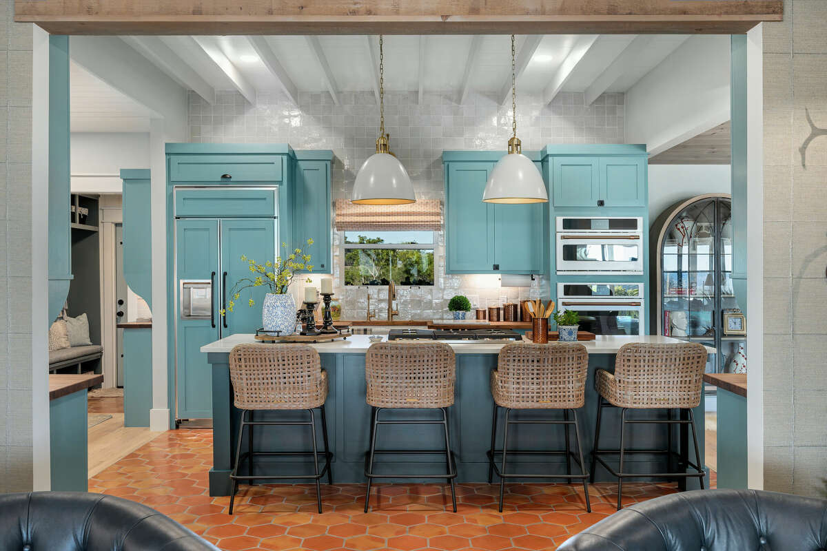 The kitchen of Tyler O'Brien's home just outside Frdericksburg is shown after its $600,000 renovation.