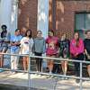 Members of the North Haven Garden Club along with members the Key Club from North Haven High School gathered Sept. 17 at the town hall to weed and plant.
